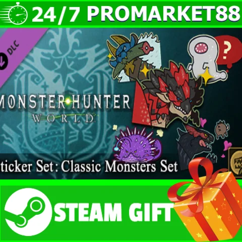 ⭐️ Monster Hunter World Sticker Set Classic Monsters Se