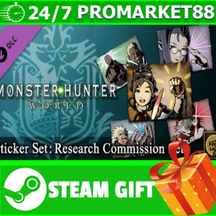 ⭐ ️ Monster Hunter World Sticker Set Research Commission