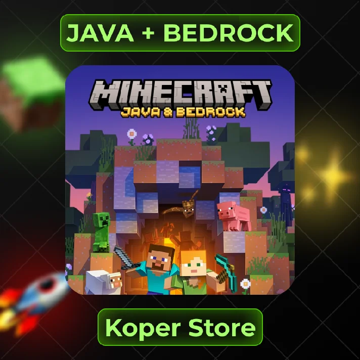 ✨ MINECRAFT Java + Bedrock Edition FOR PC 🚀