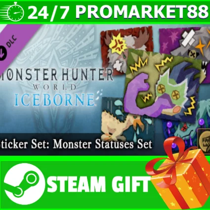 ⭐ ️ Monster Hunter World Sticker Set Monster Statuses Se