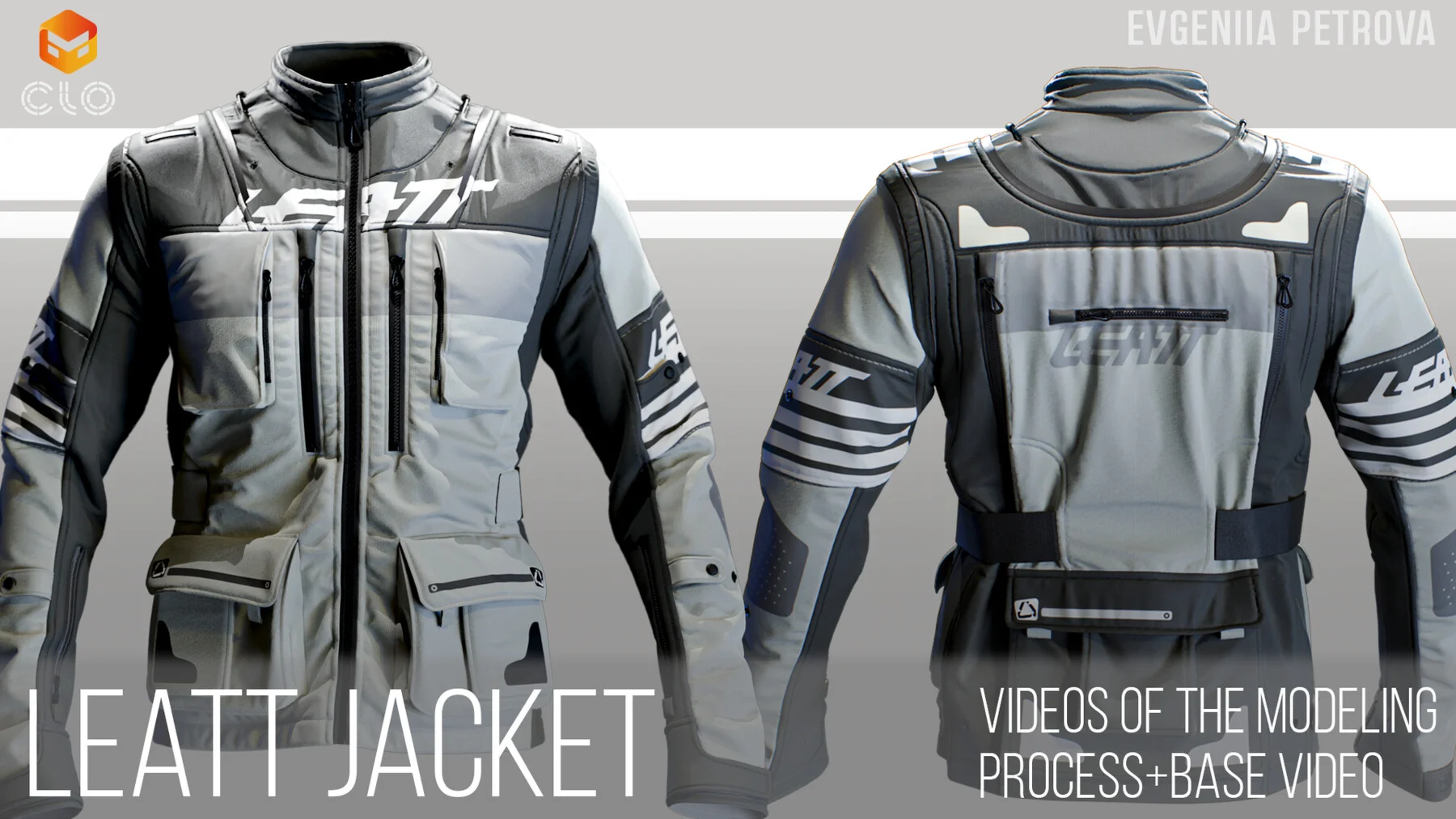 Leatt jacket. Modelling and Rendering