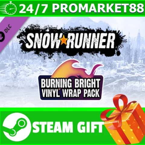 ⭐️ SnowRunner - Burning Bright Vinyl Wrap Pack STEAM