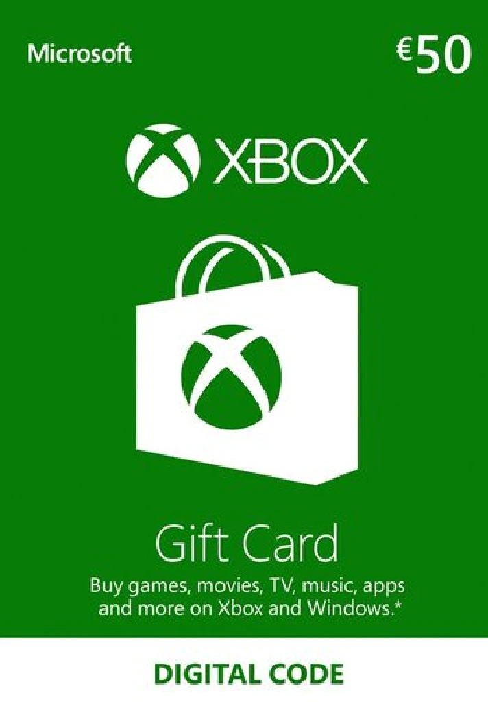 Xbox Live💳Gift Card 50 EUR💰Xbox Live Key🎮ITALY