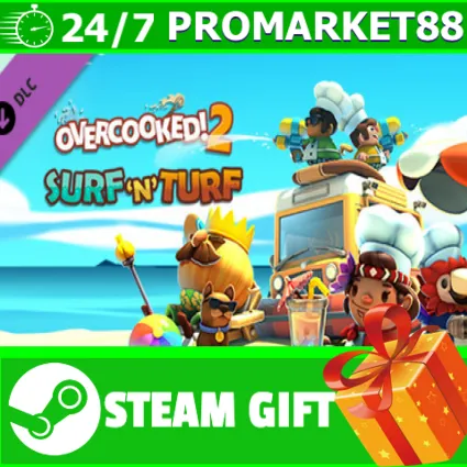 ⭐ ️ВСЕ СТРАНЫ ⭐ ️ Overcooked! 2 - Surf 'n' Turf STEAM