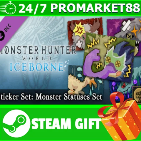 ⭐️ Monster Hunter World Sticker Set Monster Statuses Se