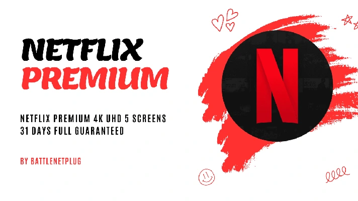 Netflix Premium 4K UHD 31 Days 5 Screens