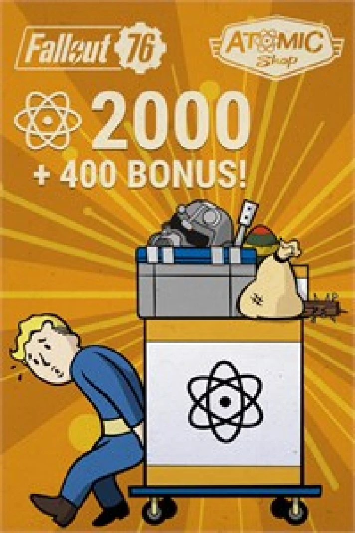 ☀️Fallout 76: 2000 (+400 Bonus) Atoms XBOX💵DLC