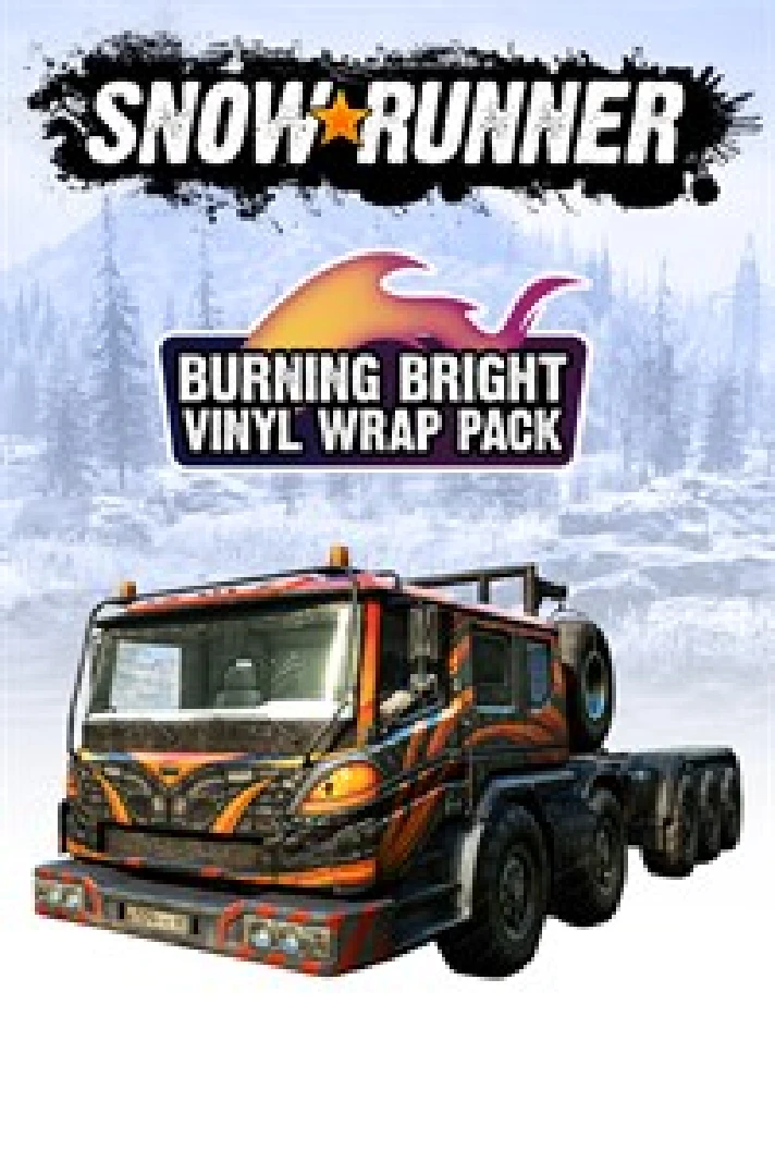 ☀️SnowRunner - Burning Bright Vinyl Wrap Pac XBOX💵DLC