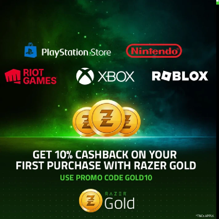 ⭐️GIFT CARD⭐ 🇺🇸 Razer Gold 1-2-5-10-50-100-500 USD