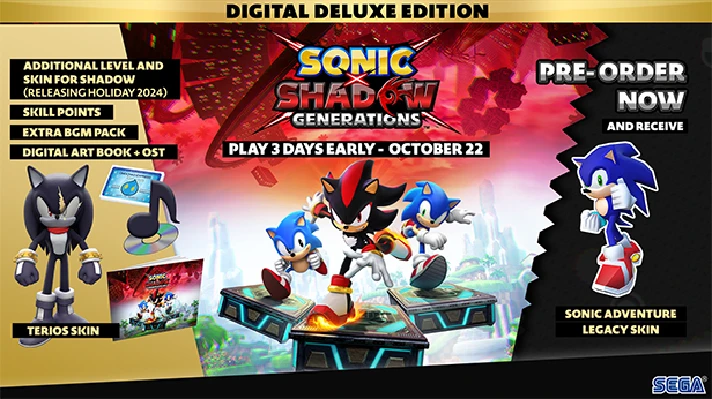 SONIC X SHADOW GENERATIONS Digital Deluxe Edition steam