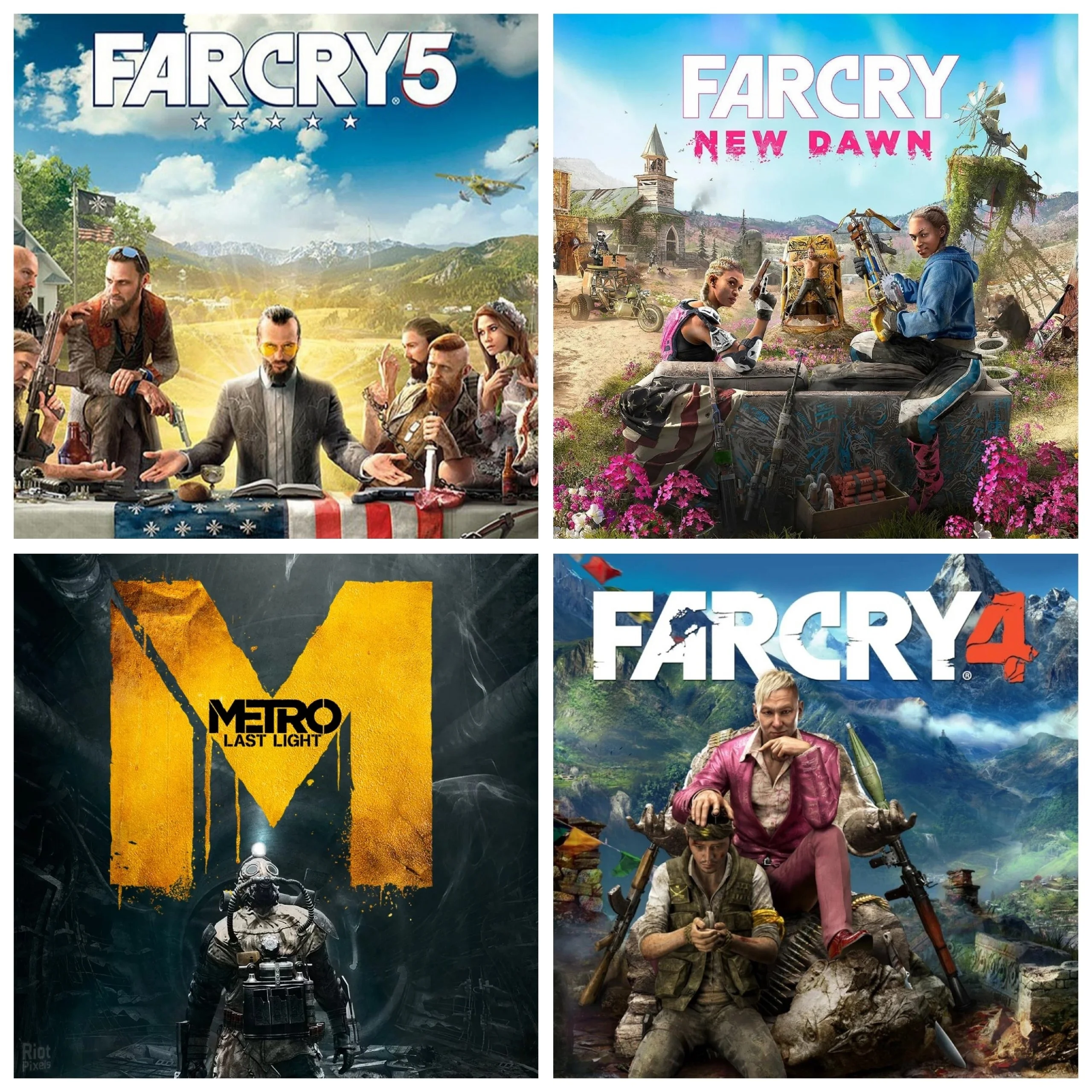 Far Cry 4 + BF 5 + New Dawn + Metro+30 игр