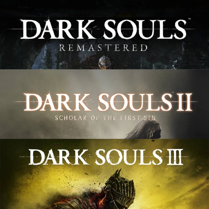 Dark Souls Remastered + DS 3 Deluxe + Dark Souls 2