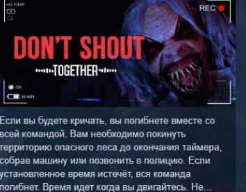 Don't Shout Together АВТОДОСТАВКА STEAM РОССИЯ