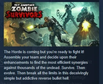 Yet Another Zombie Survivors (Steam Key GLOBAL