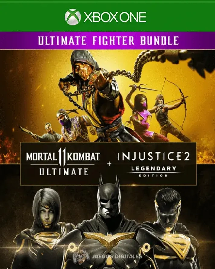 ⭐️ Mortal Kombat 11 Ultimate+Injustice 2 DLC Xbox One S