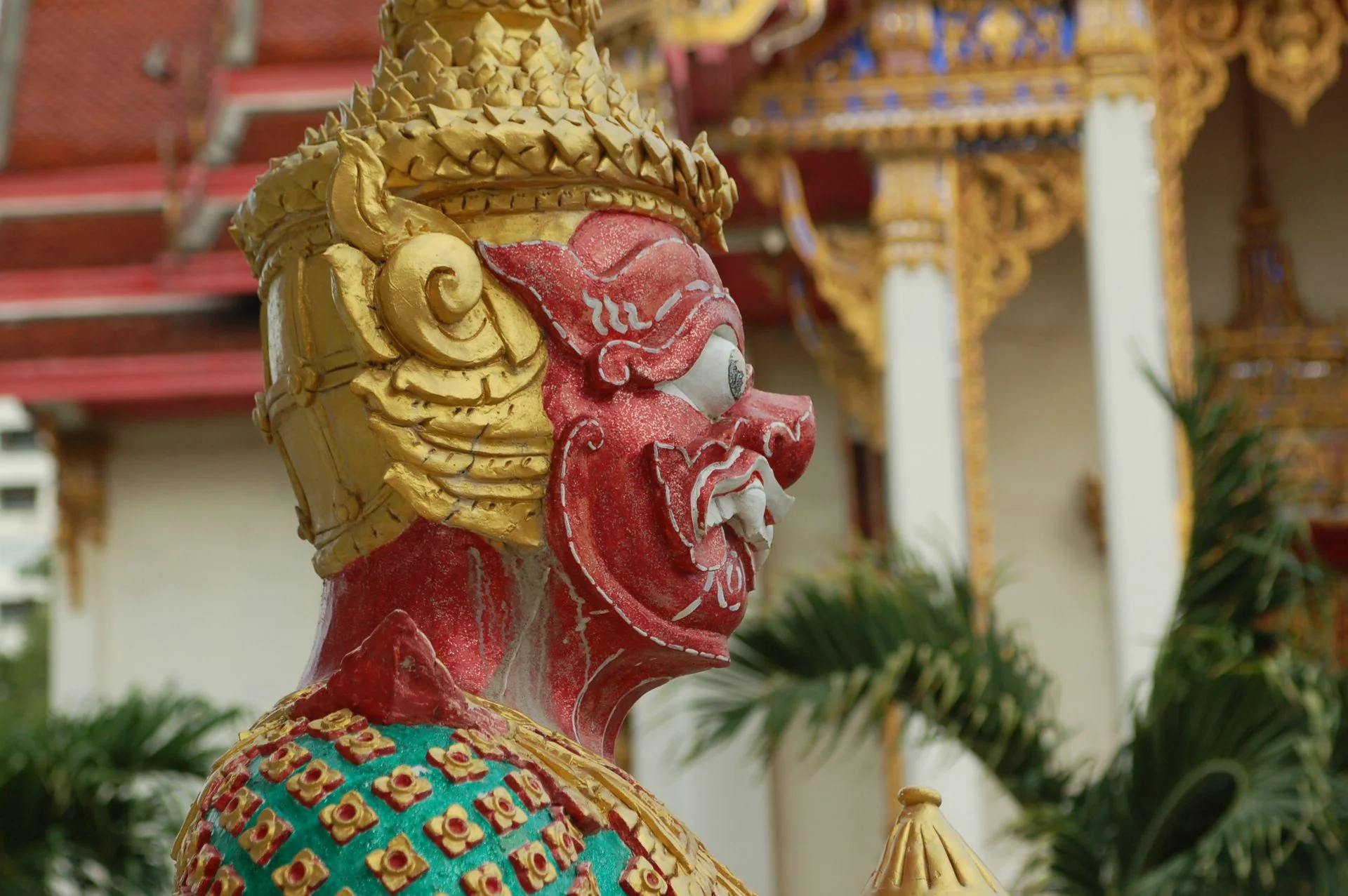 Фотография бога Ханумана, храмовый комплекс Радж