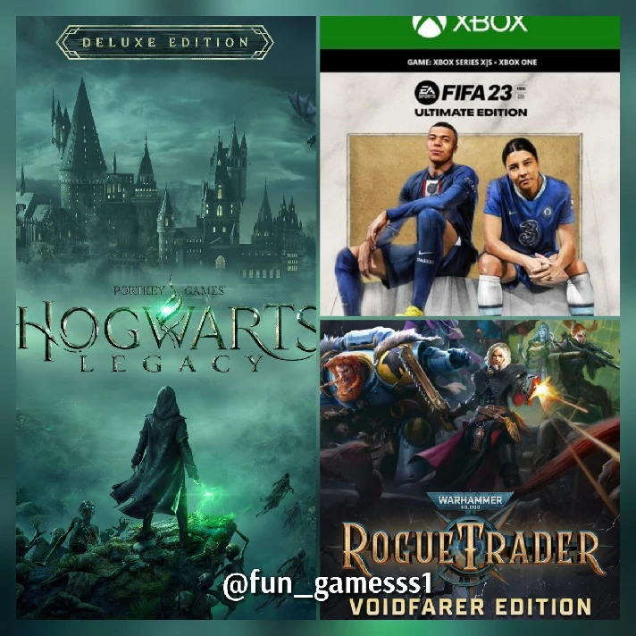 ❤️‍ WARHAMMER Rogue Trader➕Hogwarts Legacy➕Fifa 23 XBOX