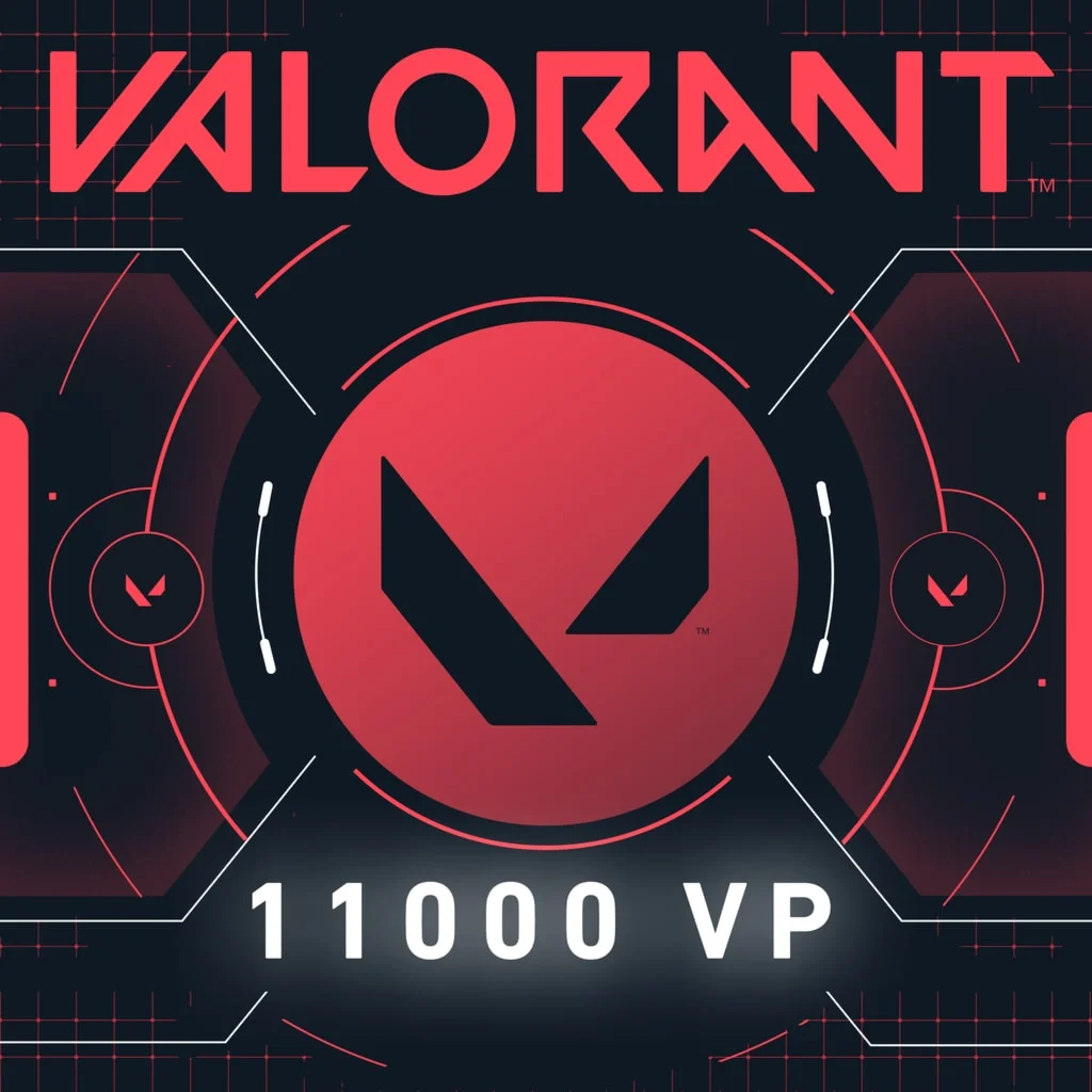 11000 VALORANT Points (1500 бонус + 9500)ПСН