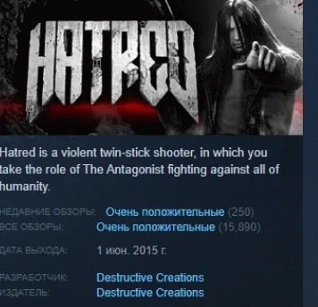 Hatred  💎STEAM KEY РОССИЯ+СНГ СТИМ КЛЮЧ ЛИЦЕНЗИЯ