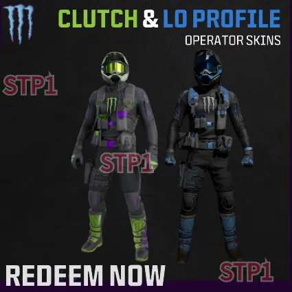 🔑 Clutch+Lo Profile Operator Skin Code 🌍 MONSTER ENERGY