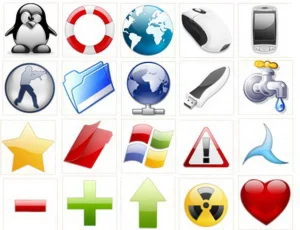Набор Новых красивых иконок png для Windows XP и Vista