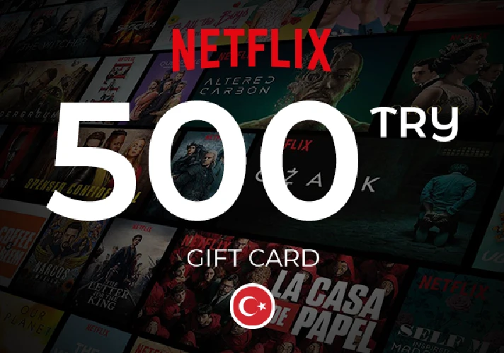 NETFLIX 500₺ TL TRY LIRA GIFT CARD TURKEY 🇹🇷🔥TR TUR