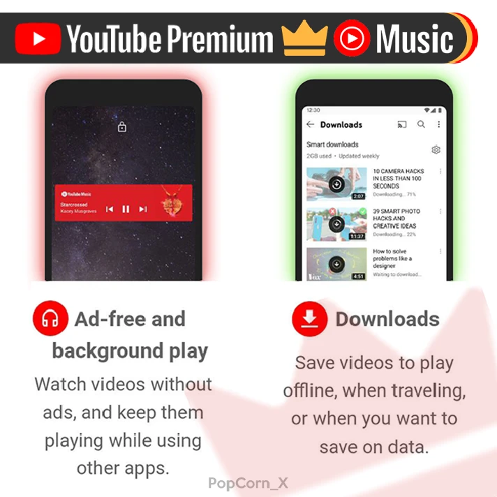 🟥 YouTube PREMIUM + MUSIC ✅ To Your Account ✅