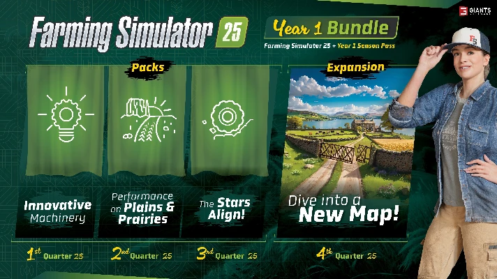 RU➕CIS💎STEAM | FARMING SIMULATOR 25 YEAR 1 BUNDLE 🌾