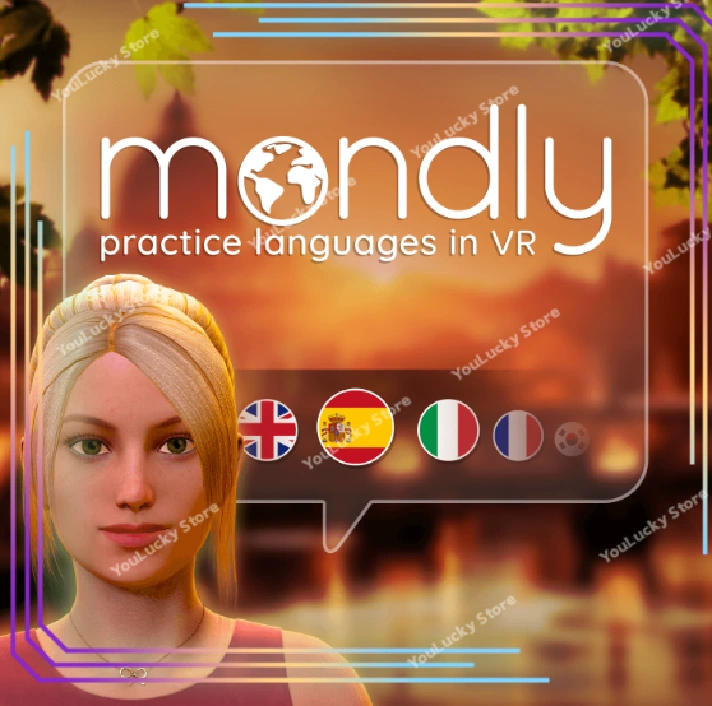 Mondly: Practice Languages in VR🥇Oculus Quest 1\2\3Pro