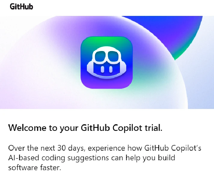 🤖 GitHub Copilot 💻 Subscription for 30 days