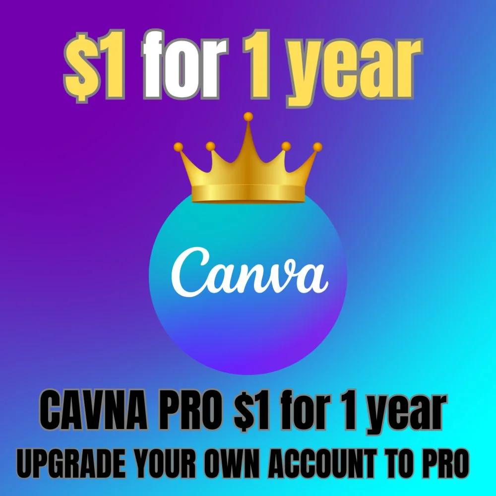 1 доллара США = 1 год ЧЛЕНСТВА CANVA PRO ️В ВАШЕМ АККАУ