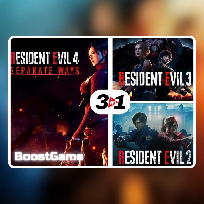 🔥RESIDENT EVIL 4 REMAKE + SEPARATE WAYS + RE 3 + RE 2✅