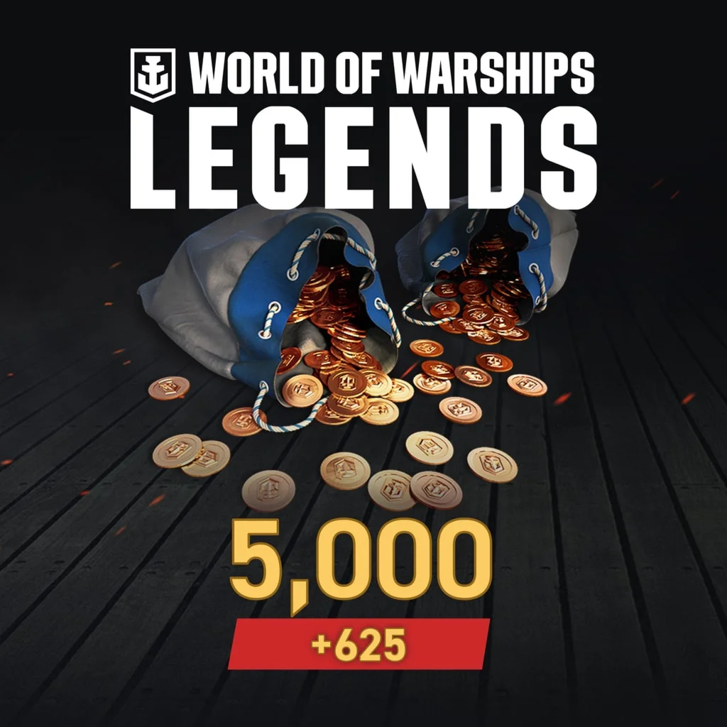 World of Warships: Legends - 5625 дублонов PS4ПСН