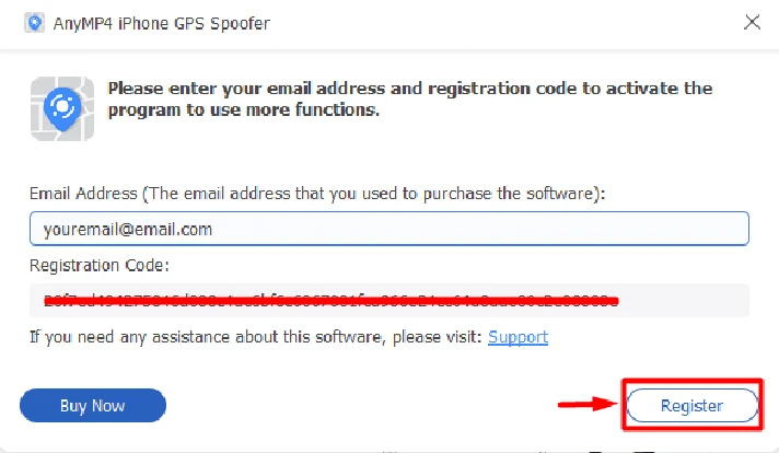 ➡️ AnyMP4 iPhone GPS Spoofer 🔑 1 Year License Code 🔑
