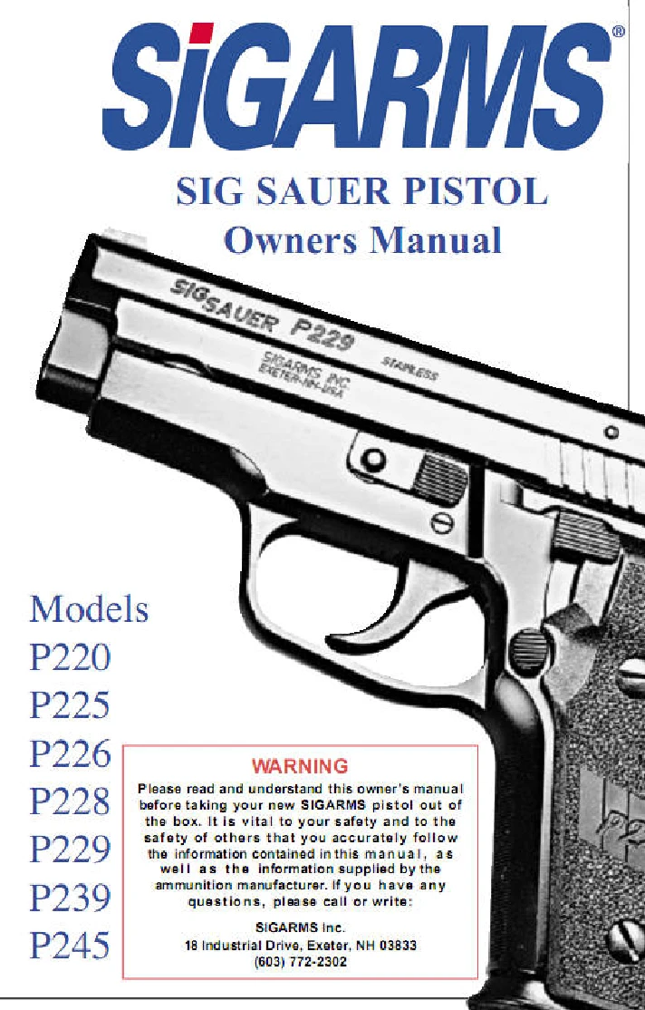 Sig Sauer pistol Complete Guide