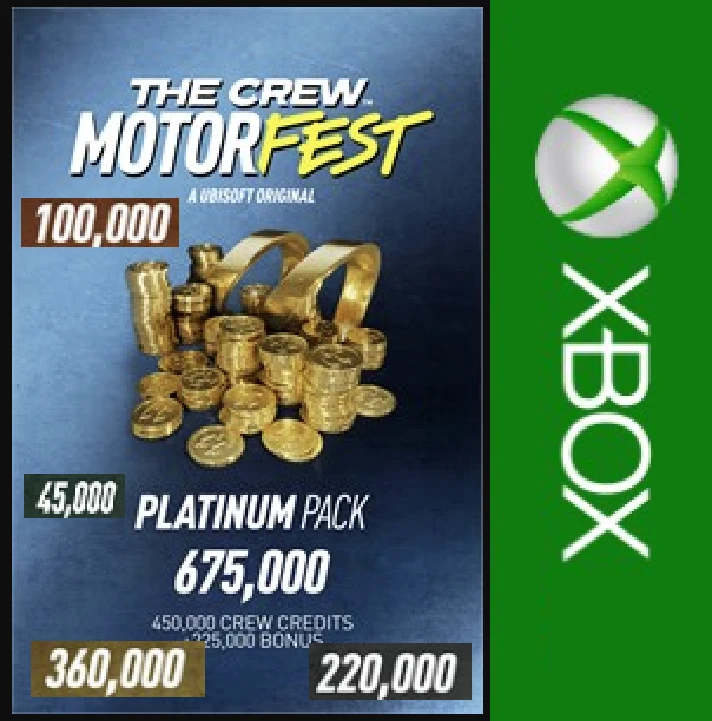 ☑️⭐The Crew Motorfest🔶Crew Credits🔶XBOX⭐Buy it u⭐☑️