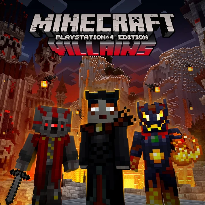 Minecraft Villains Skin Pack✅PSN✅PS4✅PLAYSTATION