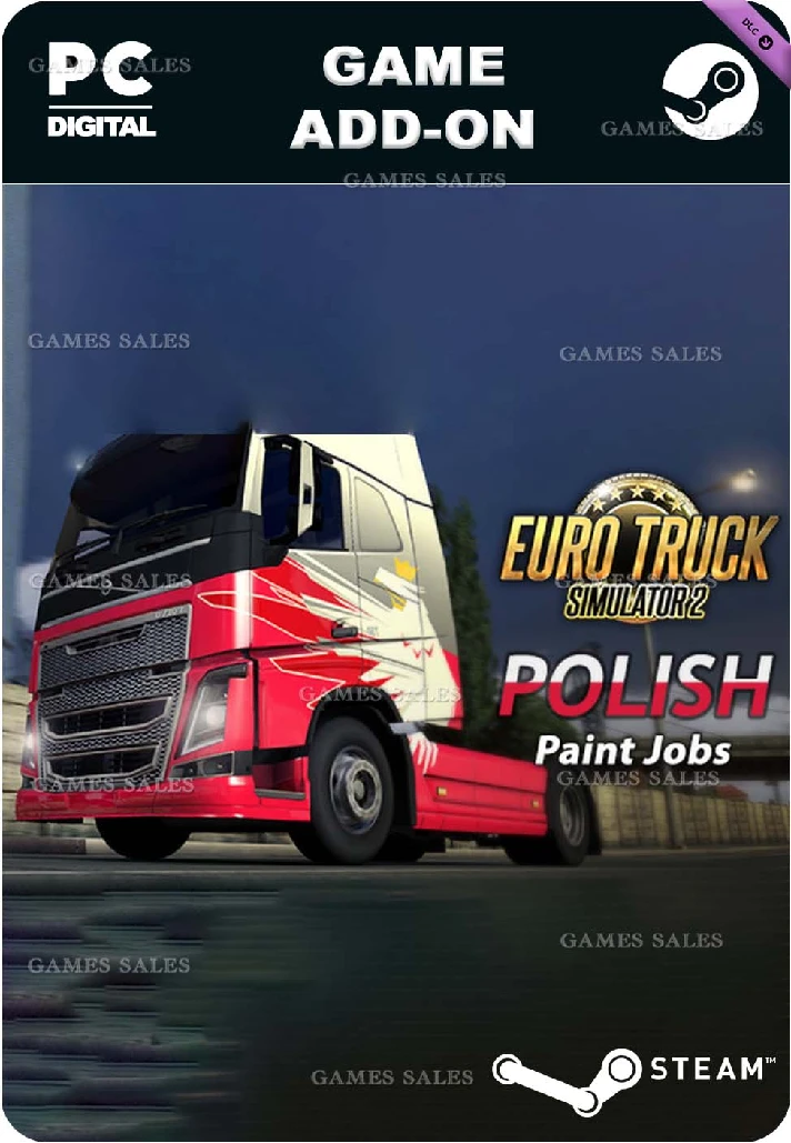 ✅💙EURO TRUCK SIMULATOR 2 POLISH PAINT JOBS PACK💙STEAM