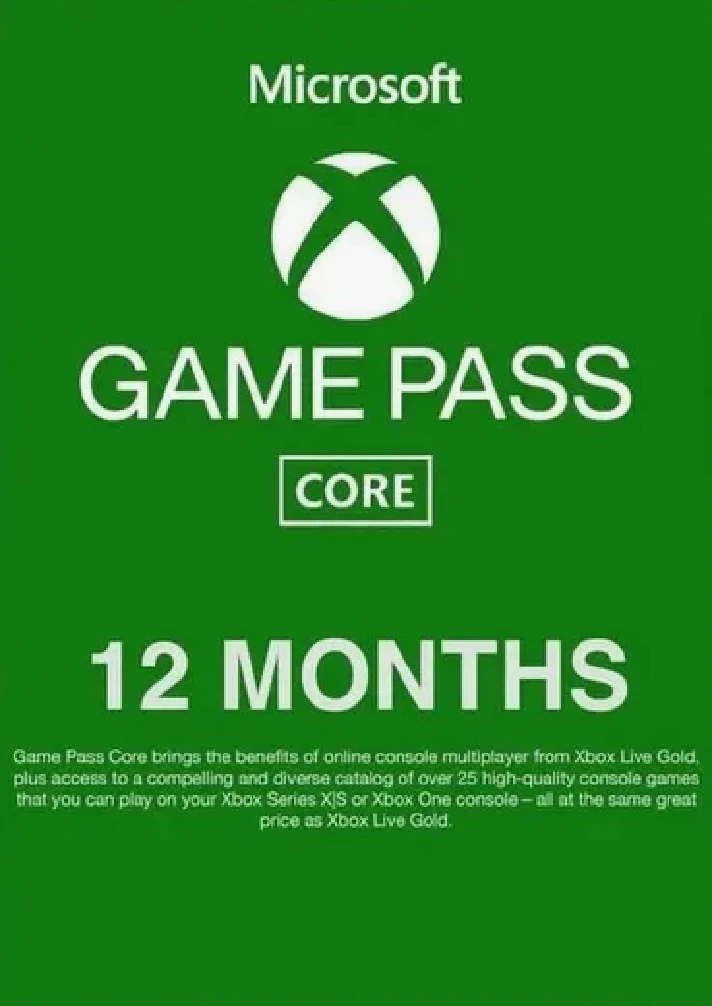 ✔️Xbox Game Pass Core 12 Months Subscription✔️