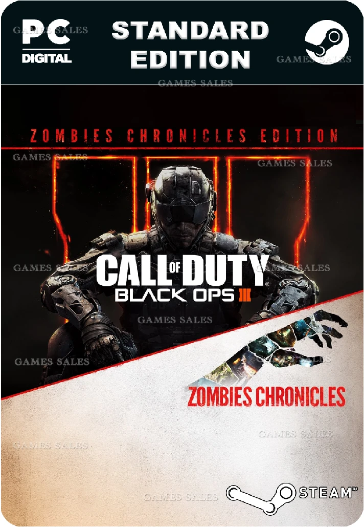 ✅CALL OF DUTY BLACK OPS III ZOMBIES CHRONICLES EDITION