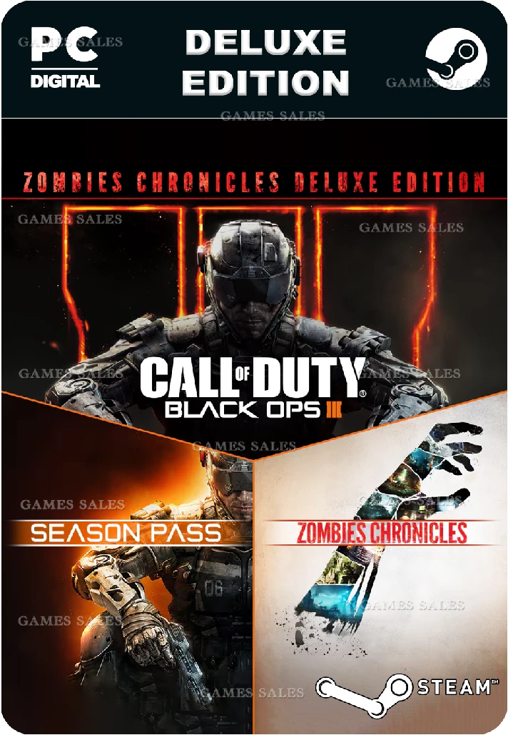 ✅💙CALL OF DUTY®: BLACK OPS III ZOMBIES DELUXE💙STEAM