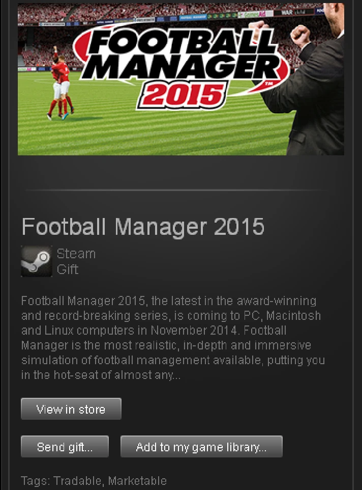 Football Manager 2015 - STEAM Gift - Region RU+CIS+UA