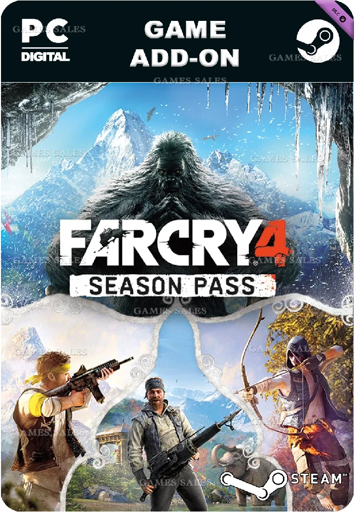 ✅💙FAR CRY® 4 SEASON PASS💙STEAM GIFT🤖AUTODELIVERY🤖