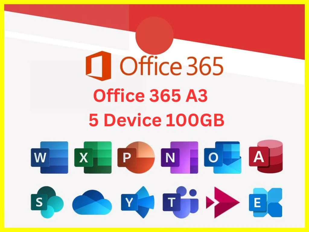Office 365 100 ГБ 5 устройств Windows/Mac/iOS/Androi