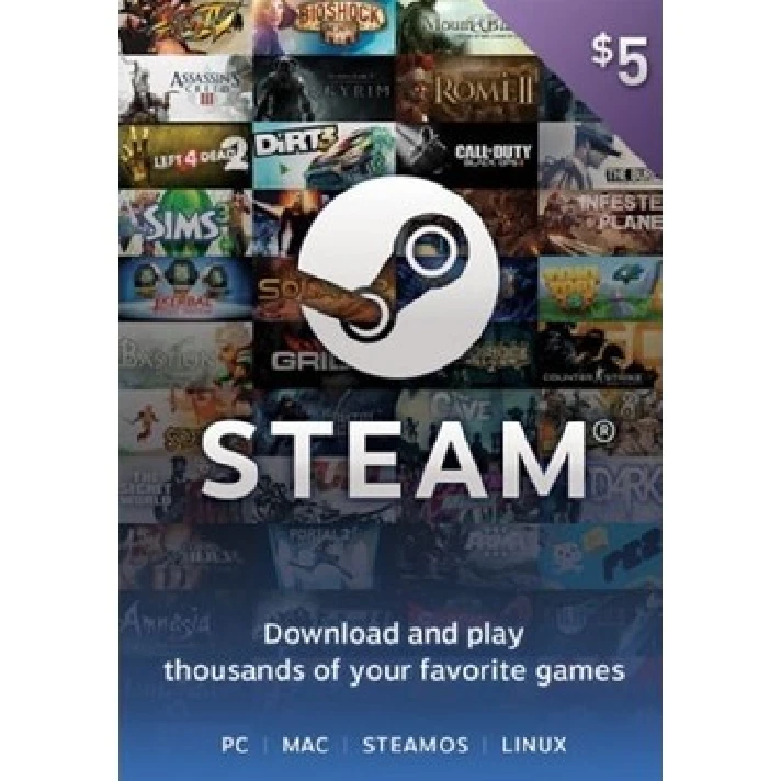 🔥Steam Gift Card 5/10/20 USD GLOBAL