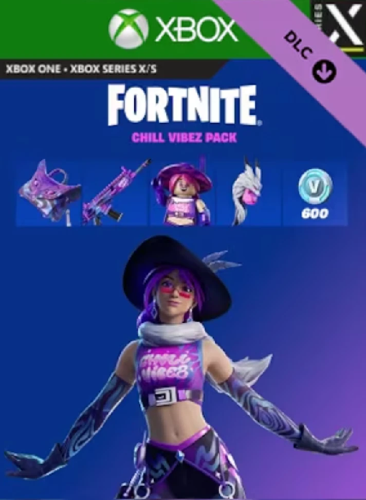 💎 FORTNITE CHILL VIBEZ PACK + 600 V-Bucks XBOX CODE 💎