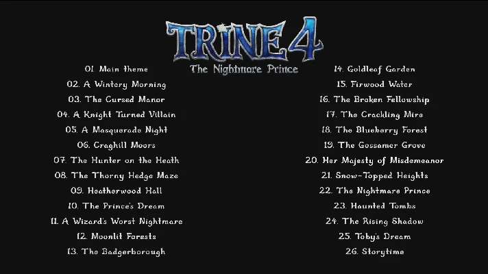 ✅💙TRINE 4: THE NIGHTMARE PRINCE SOUNDTRACK💙STEAM GIFT