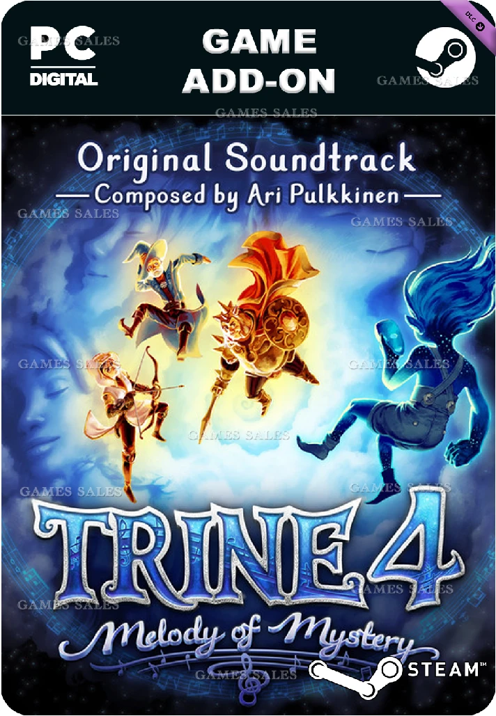 ✅💙TRINE 4: MELODY OF MYSTERY SOUNDTRACK💙STEAM GIFT