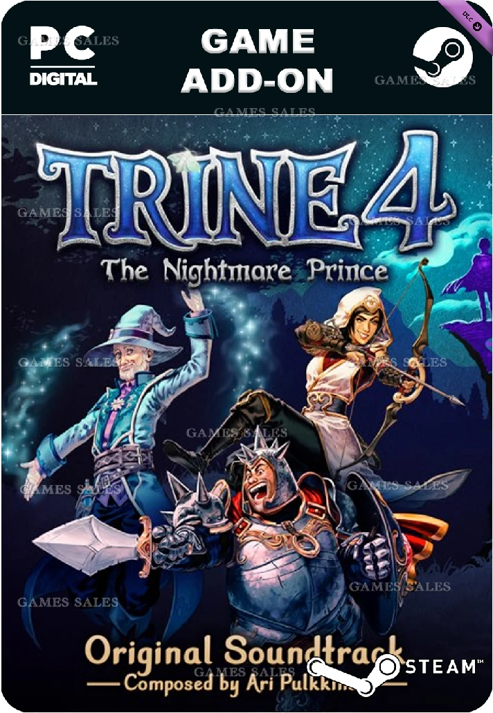 ✅💙TRINE 4: THE NIGHTMARE PRINCE SOUNDTRACK💙STEAM GIFT