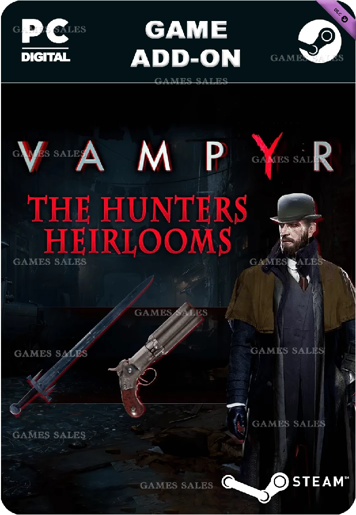 ✅💙VAMPYR - THE HUNTERS HEIRLOOMS DLC💙STEAM GIFT🤖AUTO